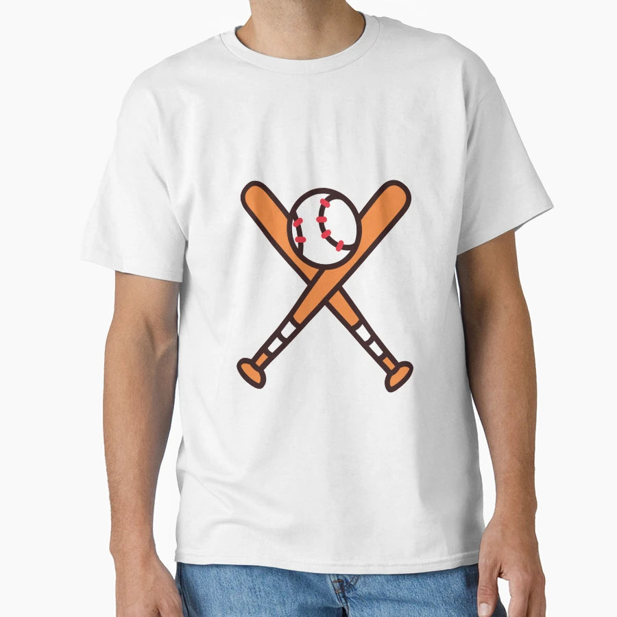 Baseball Bat And Ball T-Shirt - Casual Everyday Wear for Adults - T-Shirt, Sweatshirt, Hoodie