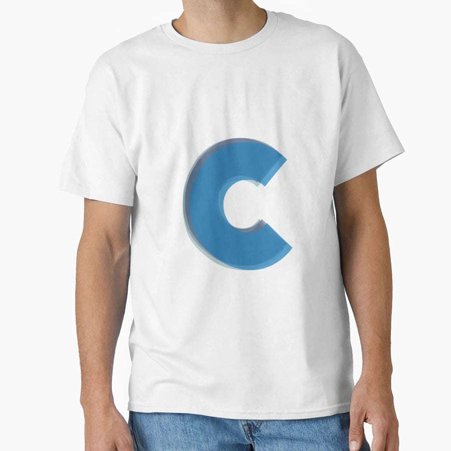 Letter C T-Shirt - Minimalist Print for Adults - T-Shirt, Sweatshirt, Hoodie
