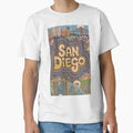 San Diego Whimsical City Life T-Shirt - Casual Everyday Wear Men Women - T-Shirt, Sweatshirt, Hoodie