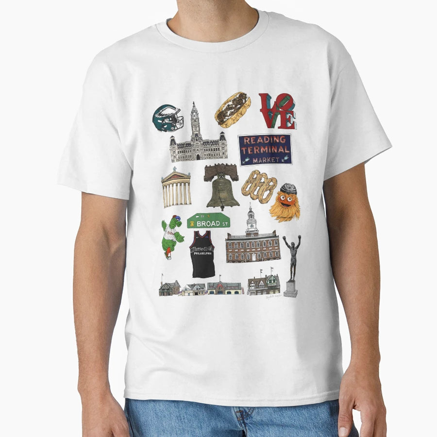 Philly Flash Sheet T-Shirt - Fun Novelty Design Men Women - T-Shirt, Sweatshirt, Hoodie