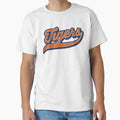 Tigers Logo Sports Team Athletic Text T-Shirt - Novelty Apparel Unisex - T-Shirt, Sweatshirt, Hoodie