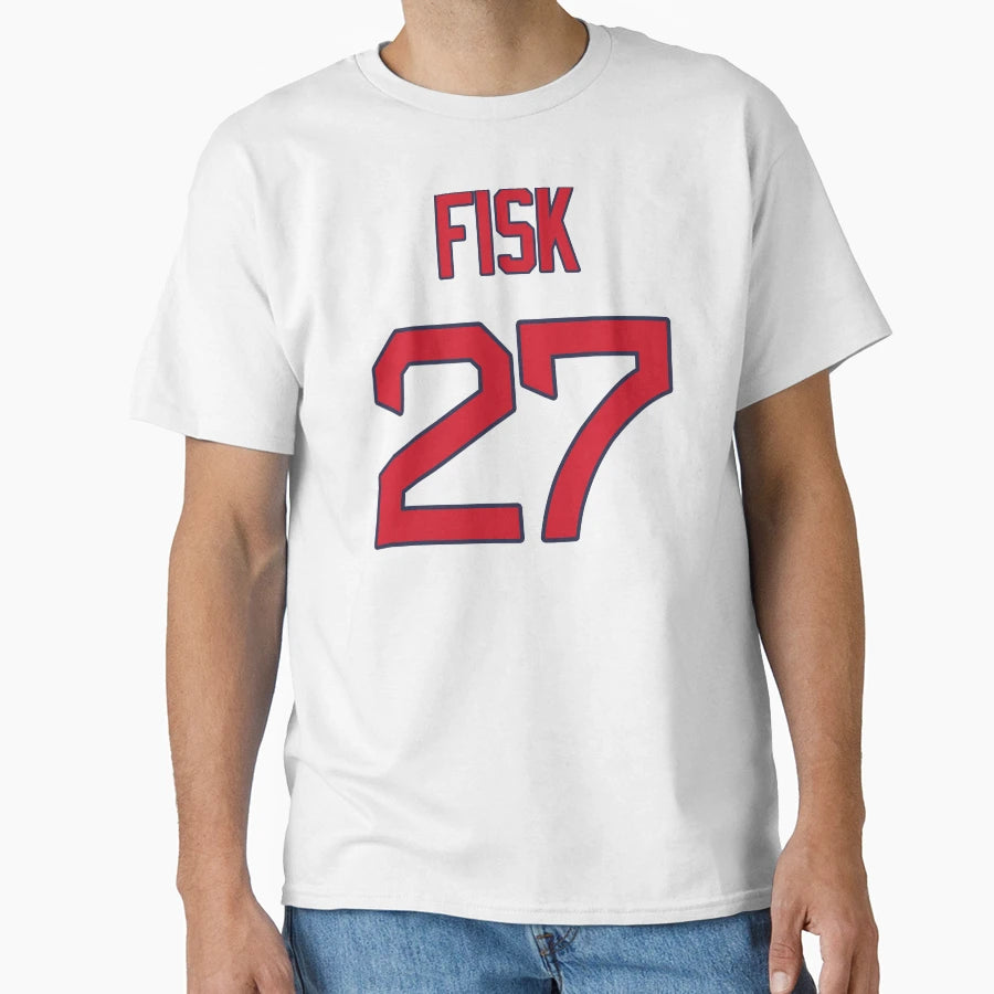 Carlton Fisk 27 Red Sox T-Shirt - Minimalist Print Unisex - T-Shirt, Sweatshirt, Hoodie