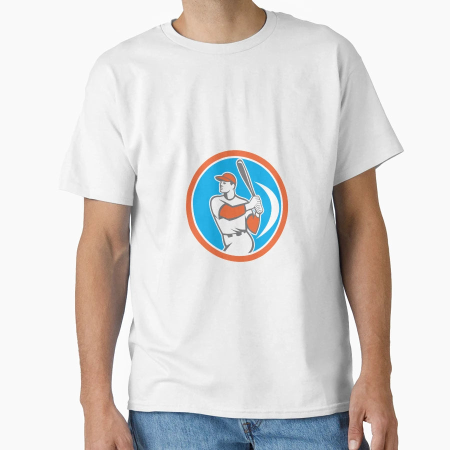Baseball Batter Hitter Bat Circle T-Shirt - Streetwear Style for Adults - T-Shirt, Sweatshirt, Hoodie