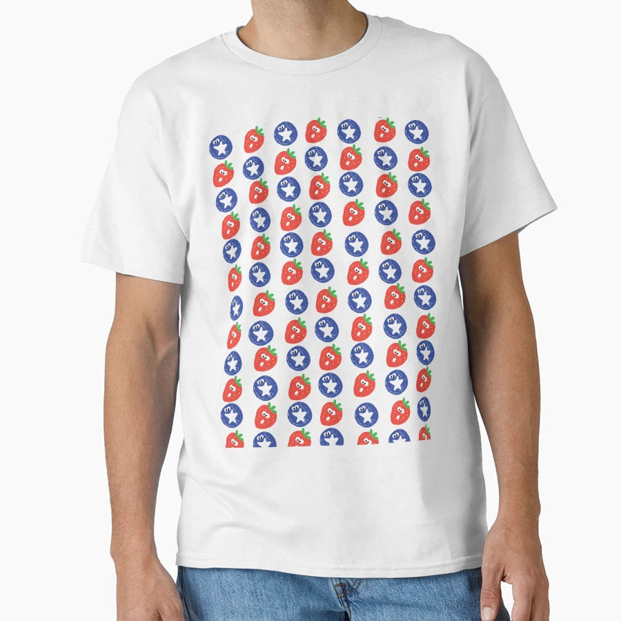 Fruits Berry Boo Patterns T-Shirt - Minimalist Print Men Women - T-Shirt, Sweatshirt, Hoodie