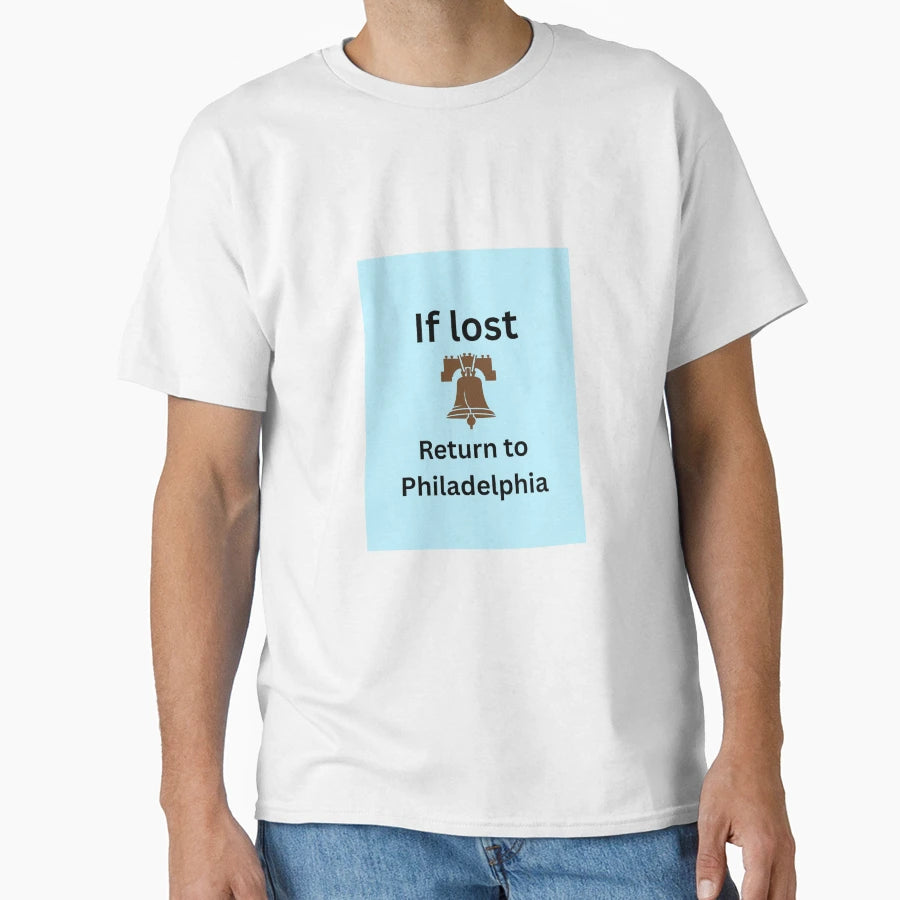 Return To Philadelphia T-Shirt - Minimalist Print Unisex - T-Shirt, Sweatshirt, Hoodie