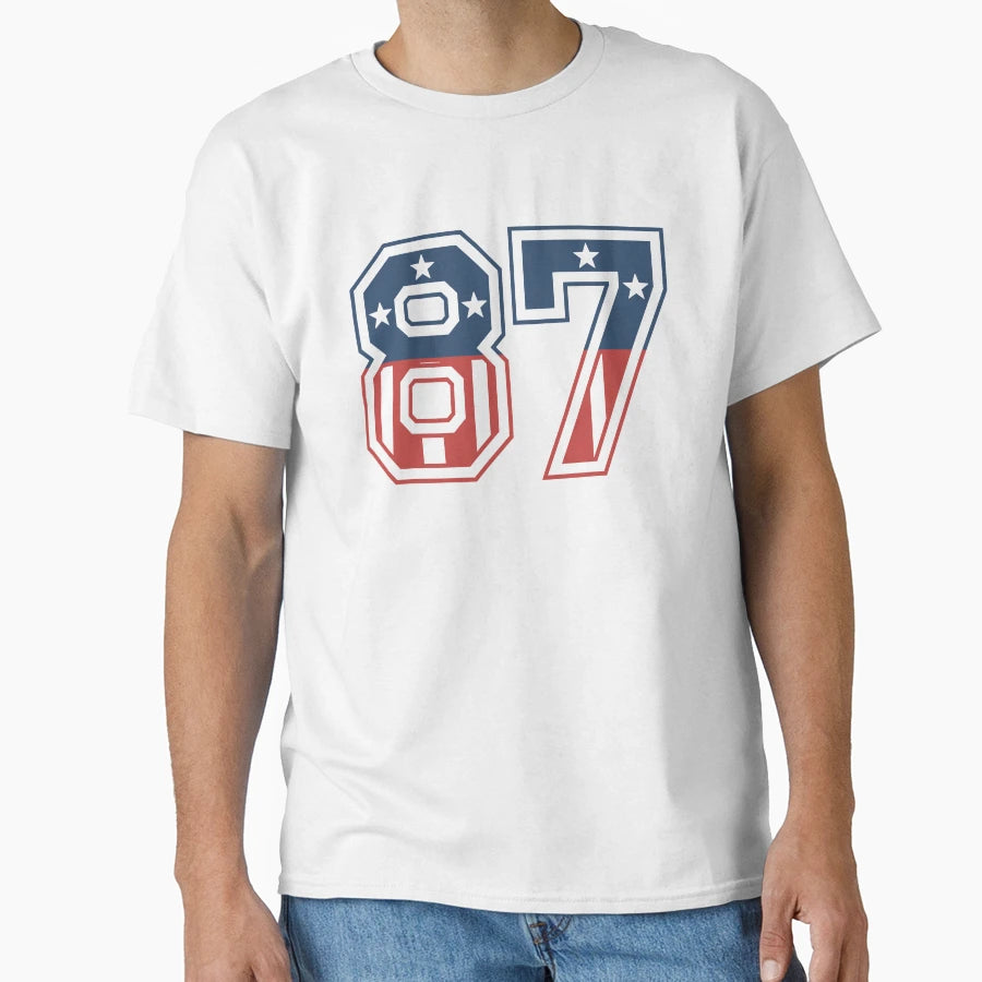 Number 87 Usa T-Shirt - Unique Graphic Men Women - T-Shirt, Sweatshirt, Hoodie