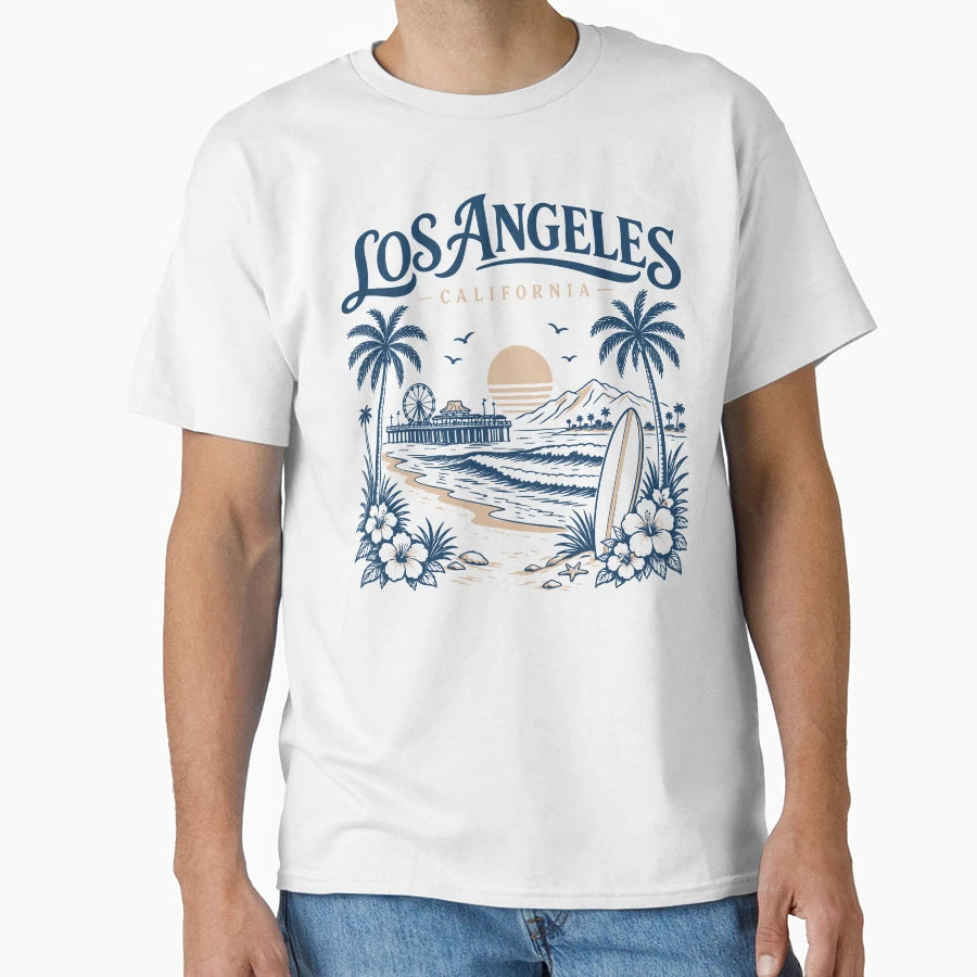 Los Angeles California Beach Coastal T-Shirt - Streetwear Style Unisex - T-Shirt, Sweatshirt, Hoodie