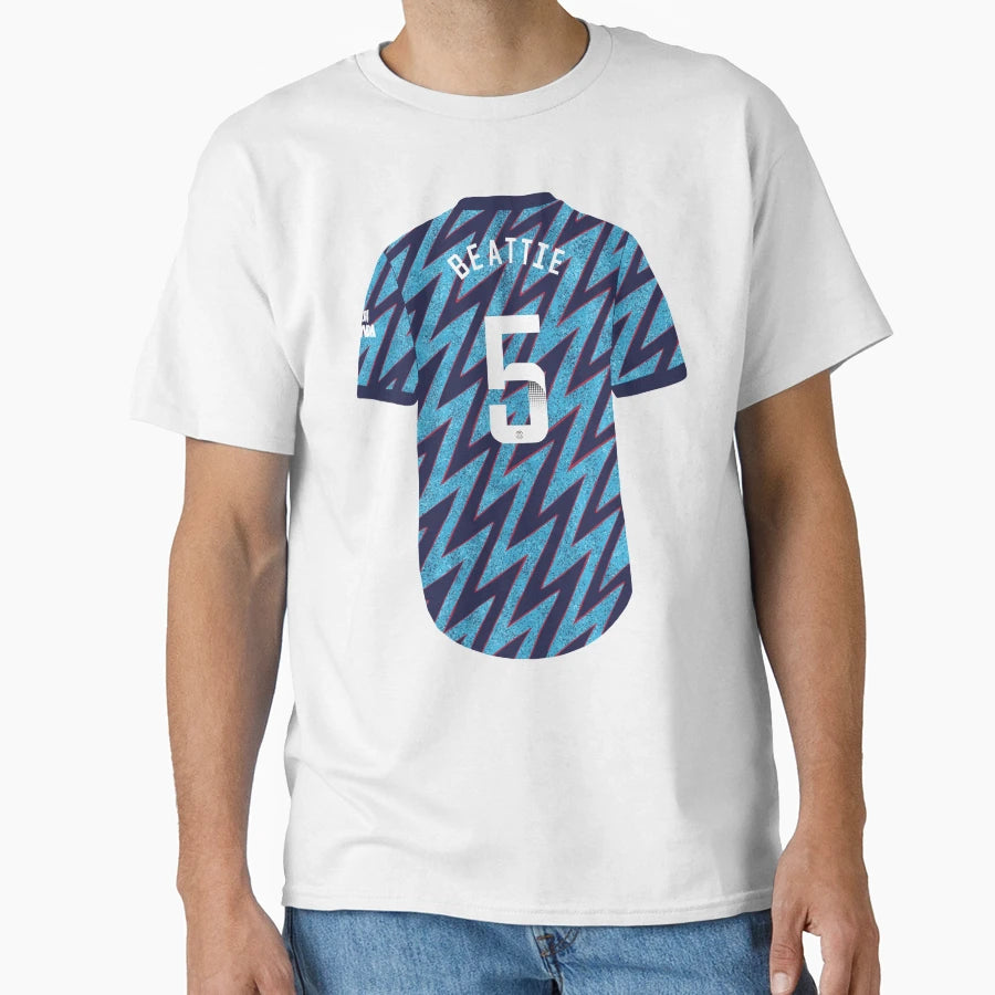 Jen Beattie Football Illustration T-Shirt - Casual Everyday Wear Unisex - T-Shirt, Sweatshirt, Hoodie