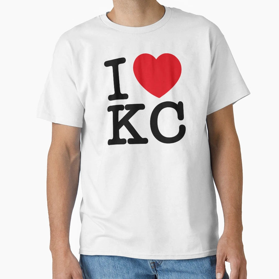 I Heart Kc T-Shirt - Minimalist Print Men Women - T-Shirt, Sweatshirt, Hoodie
