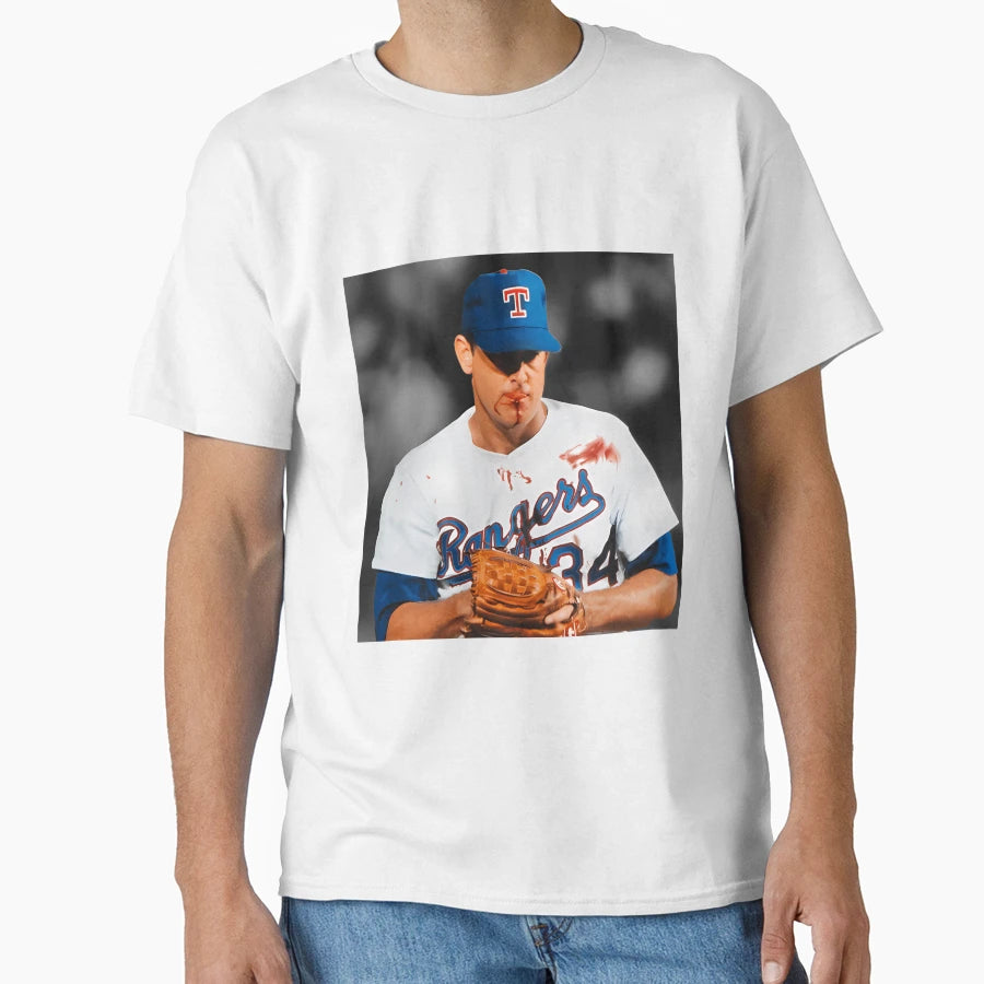 Nolan Ryan Bloody Lip T-Shirt - Trendy Graphic for Adults - T-Shirt, Sweatshirt, Hoodie