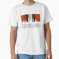 Cleveland Skyline Cle Home State Ohio T-Shirt - Aesthetic Graphic Unisex - T-Shirt, Sweatshirt, Hoodie