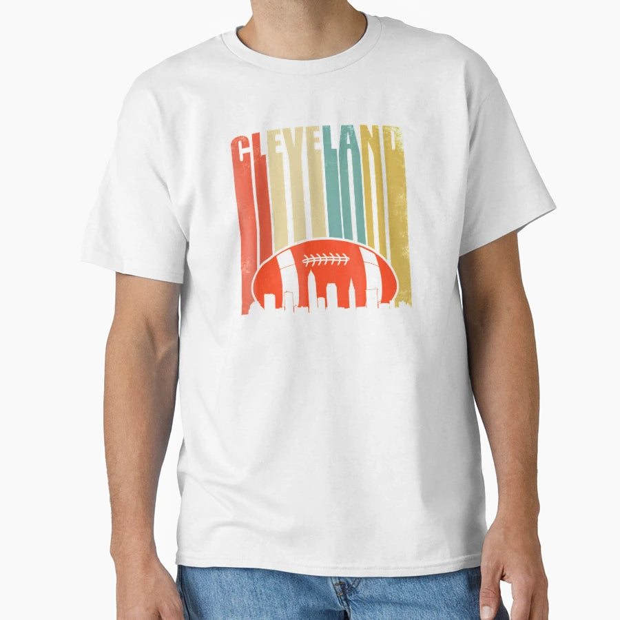 Cleveland Rugby Football Ohio T-Shirt - Custom Art Print for Adults - T-Shirt, Sweatshirt, Hoodie