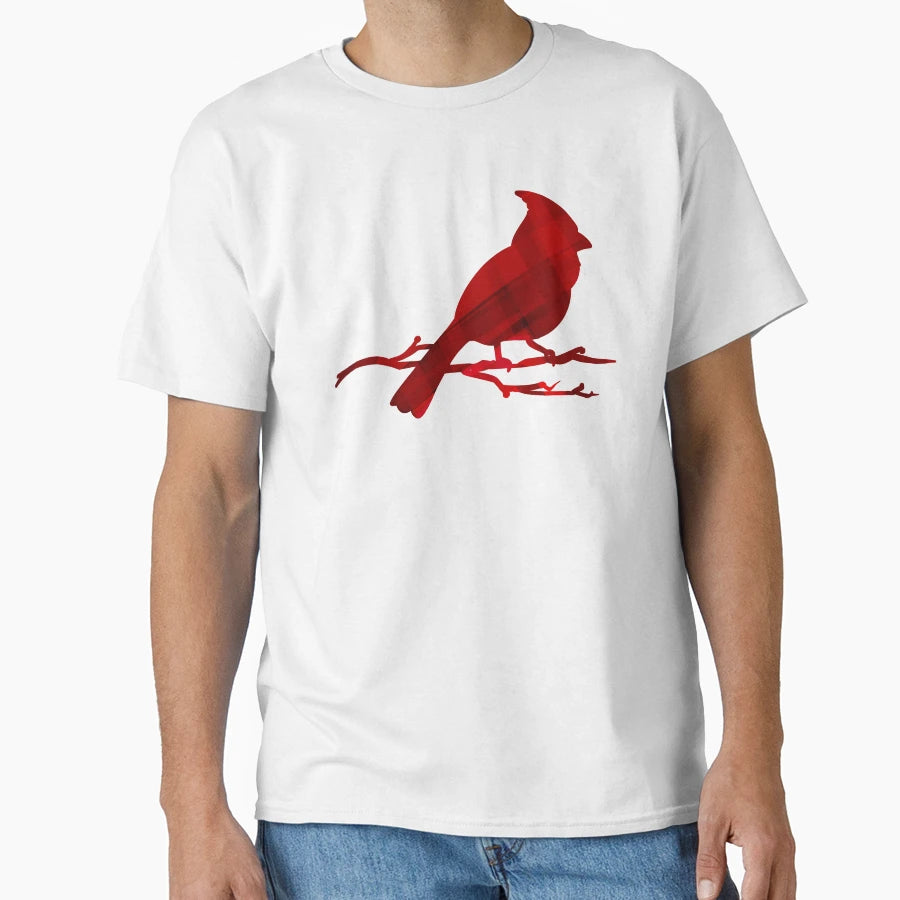 Cardinal Bird T-Shirt - Minimalist Print for Adults - T-Shirt, Sweatshirt, Hoodie