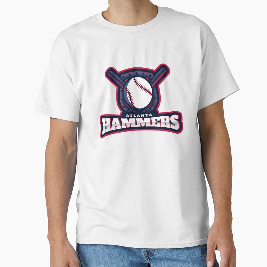 Atlanta Hammers Baseball Team Logo T-Shirt - Graphic Print Unisex - T-Shirt, Sweatshirt, Hoodie