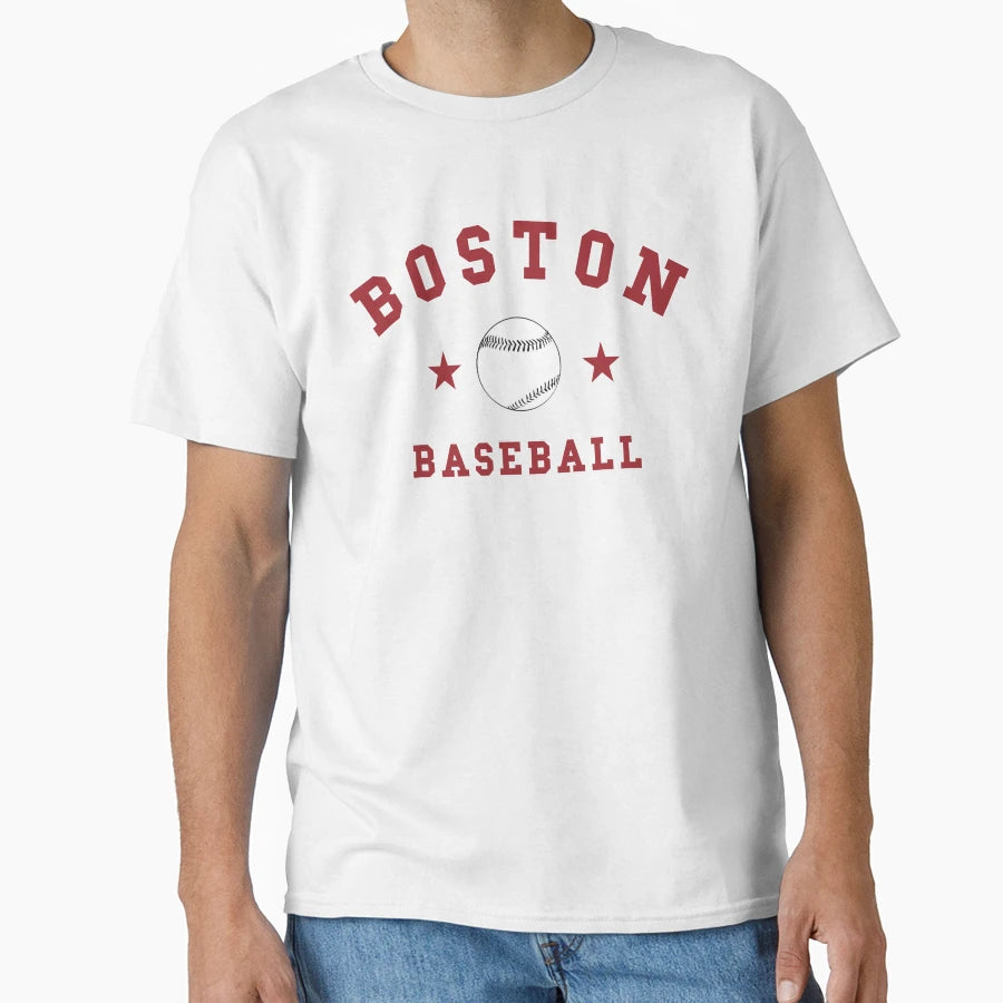 Boston Baseball T-Shirt - Aesthetic Graphic for Adults - T-Shirt, Sweatshirt, Hoodie