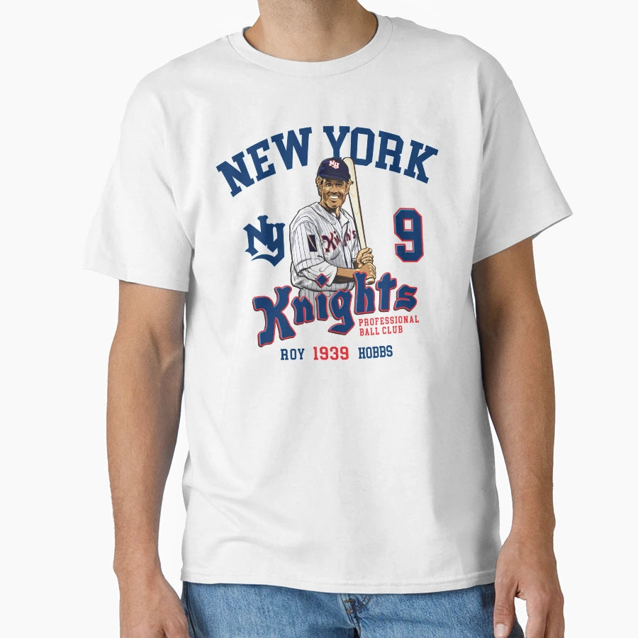 Roy Hobbs New York Knights Baseball T-Shirt - Custom Art Print Men Women - T-Shirt, Sweatshirt, Hoodie