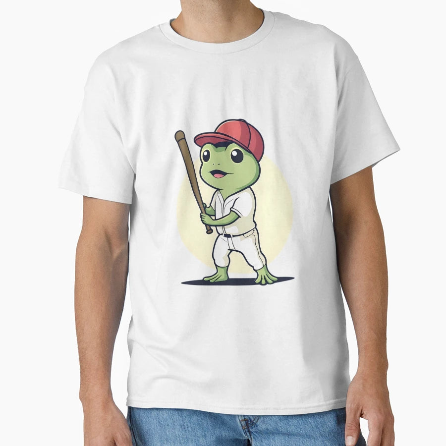 Baseball Player Frog T-Shirt - Casual Everyday Wear Men Women - T-Shirt, Sweatshirt, Hoodie