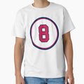 Javy Lopez 8 Jersey Number T-Shirt - Novelty Apparel for Adults - T-Shirt, Sweatshirt, Hoodie