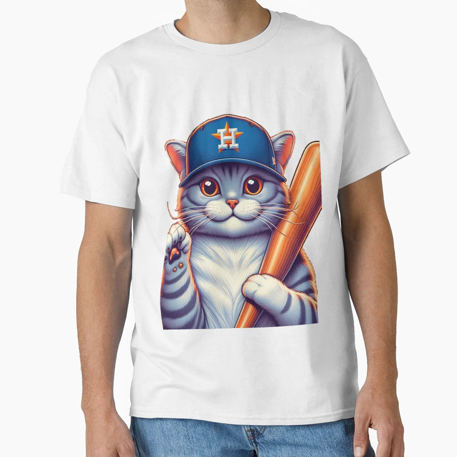 Astros Cat T-Shirt - Trendy Graphic Men Women - T-Shirt, Sweatshirt, Hoodie