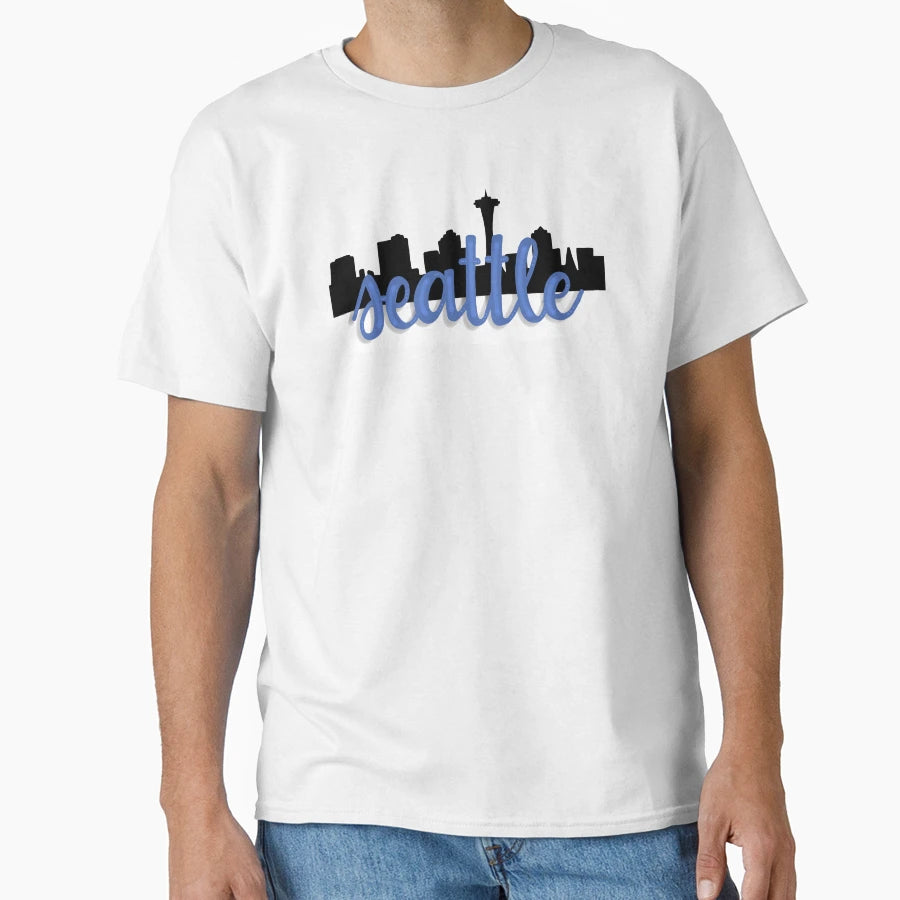 Seattle Lettering T-Shirt - Novelty Apparel Unisex - T-Shirt, Sweatshirt, Hoodie