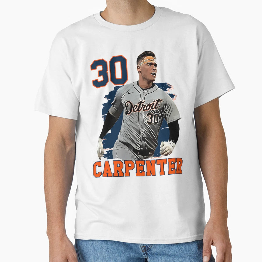 Kerry Carpenter 30 Detroit T-Shirt - Trendy Graphic Men Women - T-Shirt, Sweatshirt, Hoodie