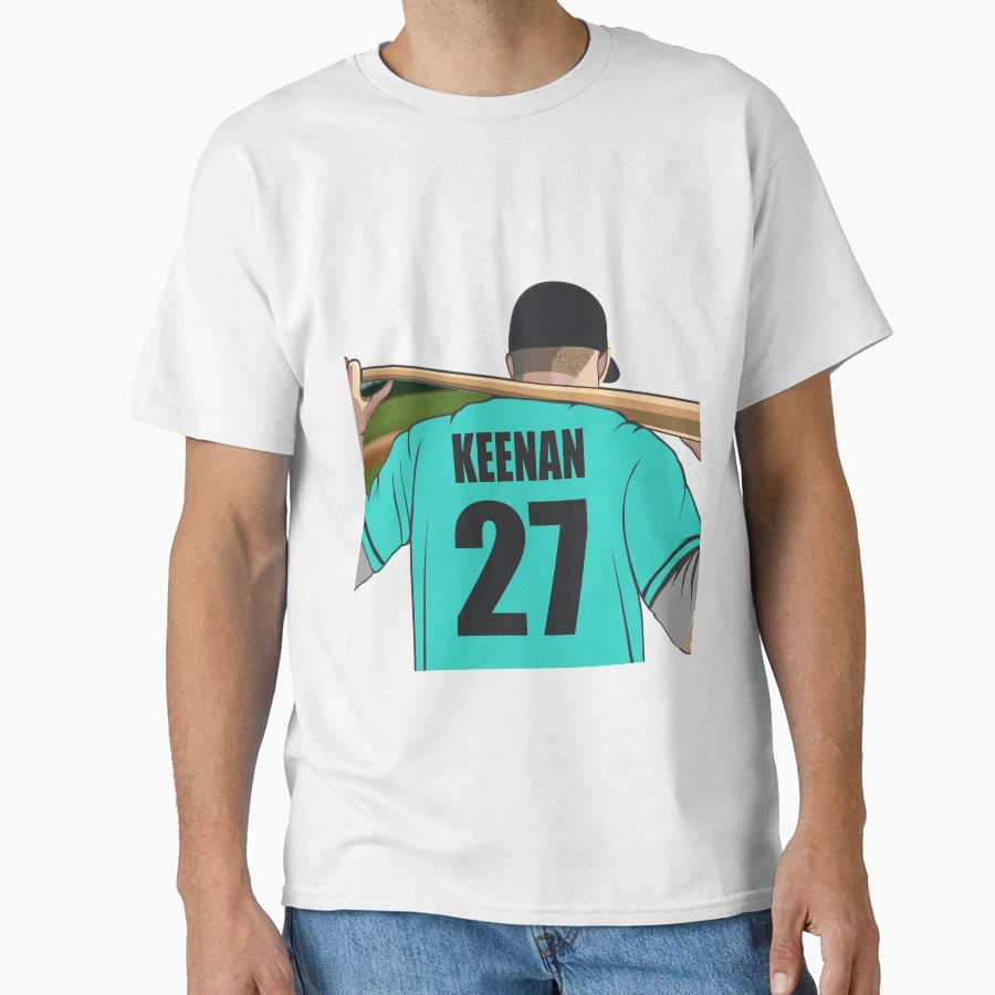 Keenan Baseball T-Shirt - Aesthetic Graphic for Adults - T-Shirt, Sweatshirt, Hoodie