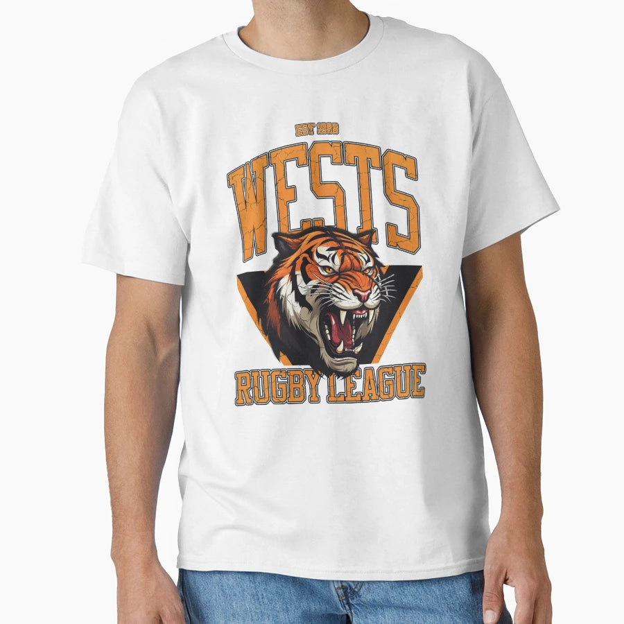 Wests Rugby League League Heritage T-Shirt - Aesthetic Graphic Unisex - T-Shirt, Sweatshirt, Hoodie