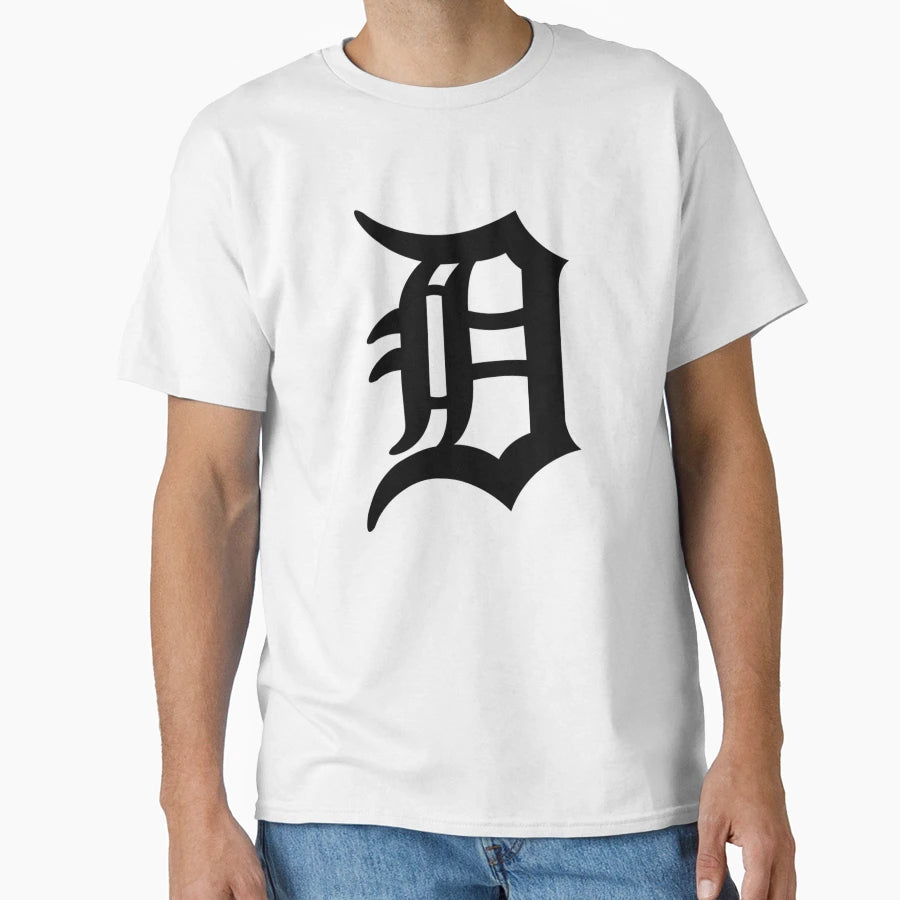 Detroit D T-Shirt - Trendy Graphic for Adults - T-Shirt, Sweatshirt, Hoodie