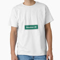 Houston Road Sign T-Shirt - Casual Everyday Wear Unisex - T-Shirt, Sweatshirt, Hoodie
