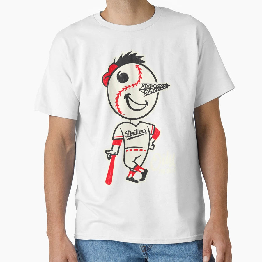 Defunct Tulsa Oilers Baseball Mascot T-Shirt - Aesthetic Graphic Men Women - T-Shirt, Sweatshirt, Hoodie