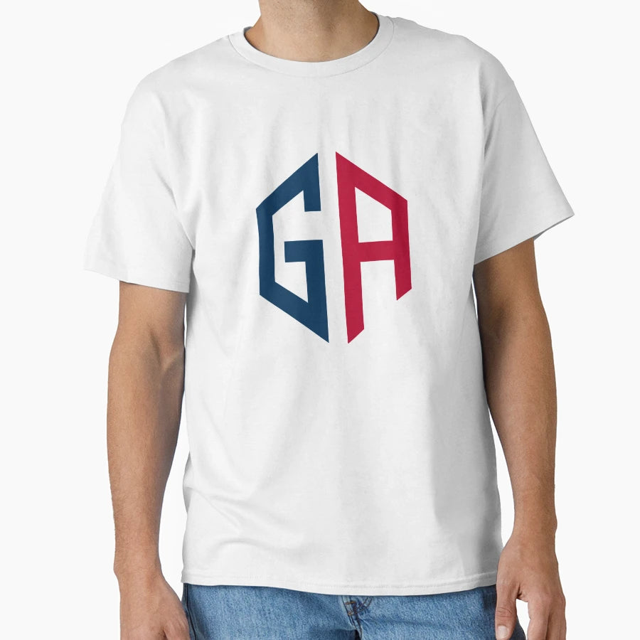 Georgia State Abbreviation T-Shirt - Minimalist Print for Adults - T-Shirt, Sweatshirt, Hoodie