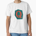 Letter Q Colorful Cutout Paper T-Shirt - Minimalist Print for Adults - T-Shirt, Sweatshirt, Hoodie