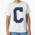 Alphabet Navy C Sports Letter C T-Shirt - Graphic Print Men Women - T-Shirt, Sweatshirt, Hoodie