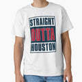 Straight Out Houston Football T-Shirt - Unique Graphic for Adults - T-Shirt, Sweatshirt, Hoodie