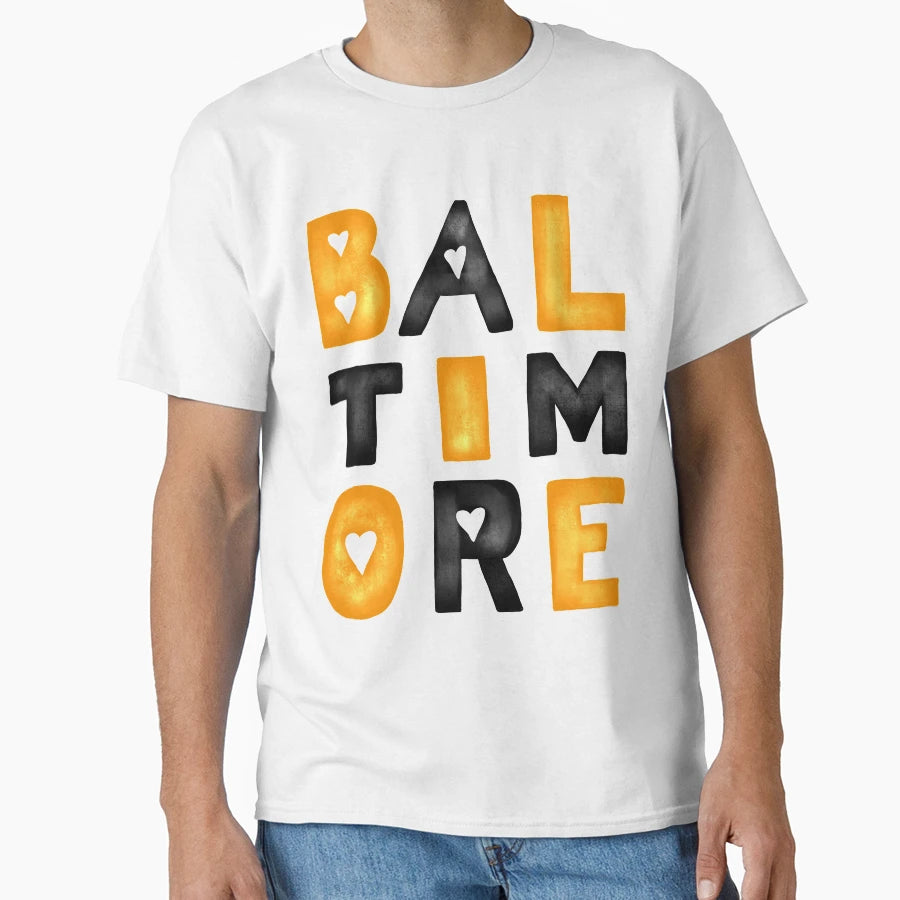 Baltimore Love T-Shirt - Minimalist Print Unisex - T-Shirt, Sweatshirt, Hoodie