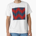 Red Navy Chevrons T-Shirt - Unique Graphic Men Women - T-Shirt, Sweatshirt, Hoodie