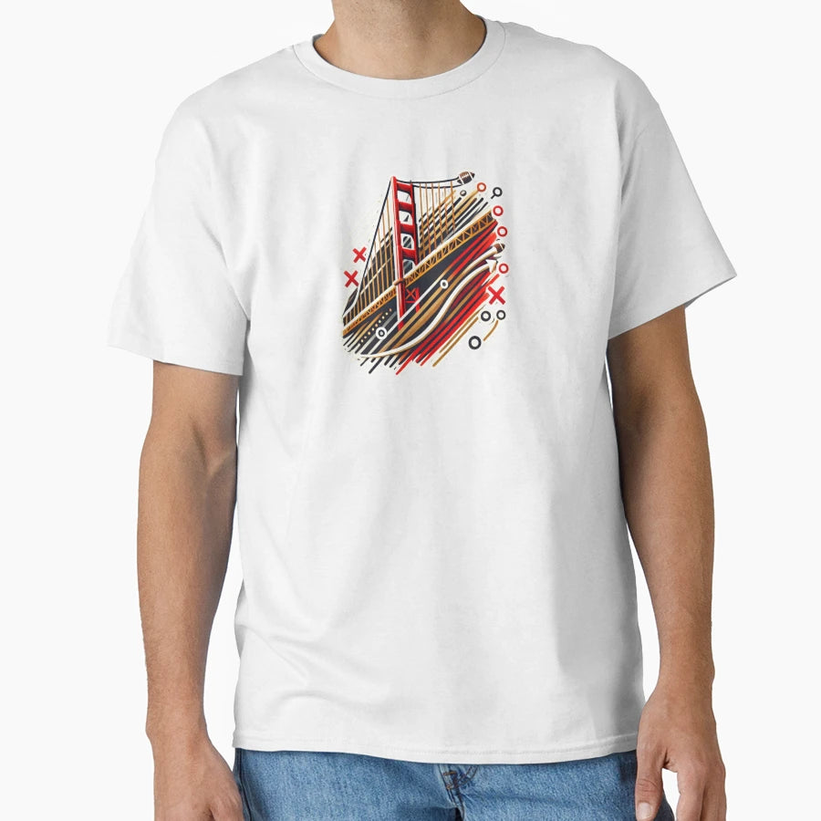 Golden Gate Playbook T-Shirt - Fun Novelty Design for Adults - T-Shirt, Sweatshirt, Hoodie