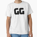 Gg Good Game Big Bold Minimal Gritty T-Shirt - Graphic Print for Adults - T-Shirt, Sweatshirt, Hoodie