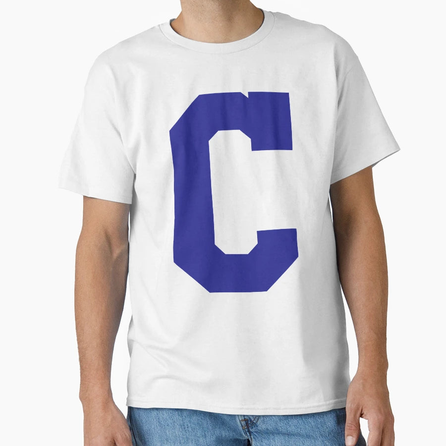 Alphabet Blue C Sports Letter C T-Shirt - Novelty Apparel for Adults - T-Shirt, Sweatshirt, Hoodie