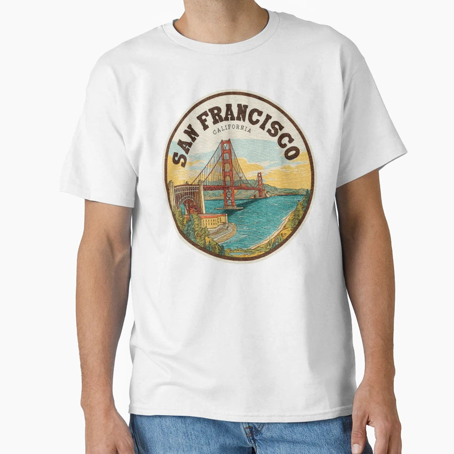 San Francisco California T-Shirt - Unique Graphic Men Women - T-Shirt, Sweatshirt, Hoodie
