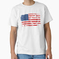 Baseball Fan Usa Flag America T-Shirt - Fun Novelty Design for Adults - T-Shirt, Sweatshirt, Hoodie