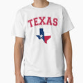 Texas Pride Lone Star Flag Map T-Shirt - Custom Art Print Unisex - T-Shirt, Sweatshirt, Hoodie