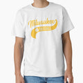Milwaukee Baseball Swoosh T-Shirt - Novelty Apparel Unisex - T-Shirt, Sweatshirt, Hoodie