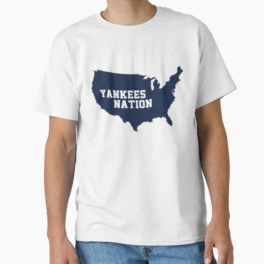 Baseball Yankee Nation T-Shirt - Custom Art Print Men Women - T-Shirt, Sweatshirt, Hoodie