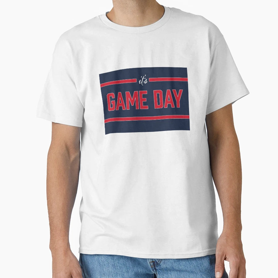 Its Game Day Navy Red T-Shirt - Casual Everyday Wear for Adults - T-Shirt, Sweatshirt, Hoodie