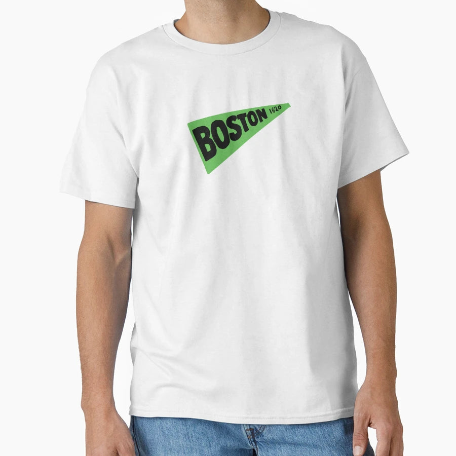 Boston Pennant T-Shirt - Fun Novelty Design Men Women - T-Shirt, Sweatshirt, Hoodie