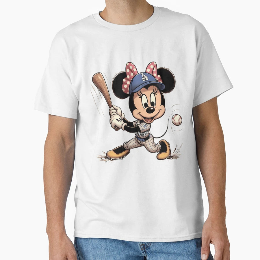 Minnie Mouse Strikes Out T-Shirt - Minimalist Print Men Women - T-Shirt, Sweatshirt, Hoodie