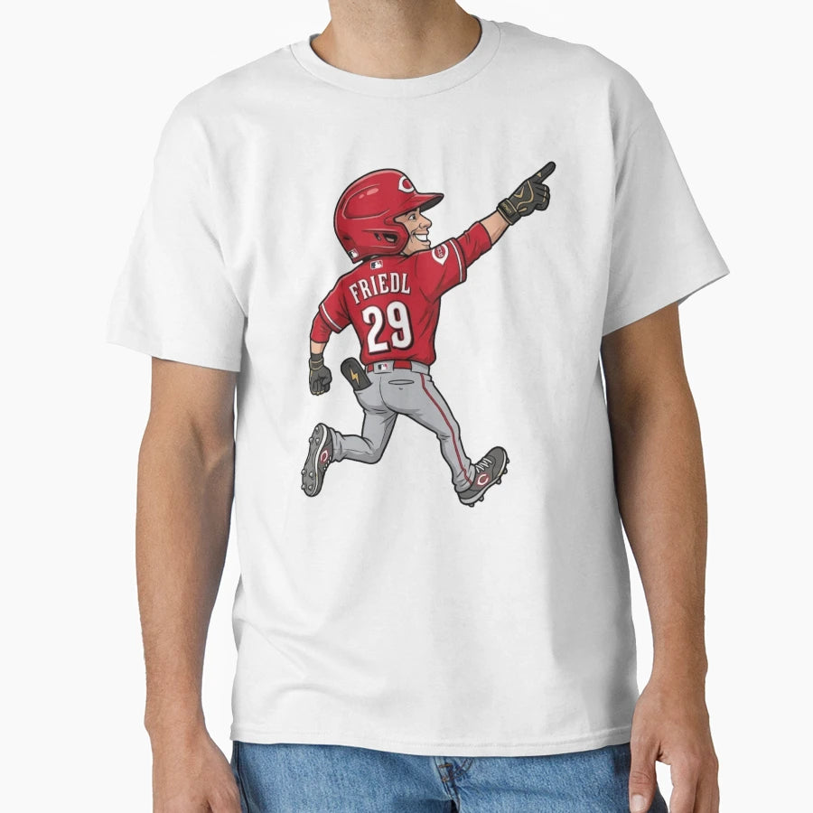 Tj Friedl Home Run Celebration T-Shirt - Casual Everyday Wear Men Women - T-Shirt, Sweatshirt, Hoodie