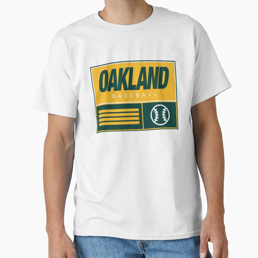 Oakland Baseball T-Shirt - Aesthetic Graphic for Adults - T-Shirt, Sweatshirt, Hoodie
