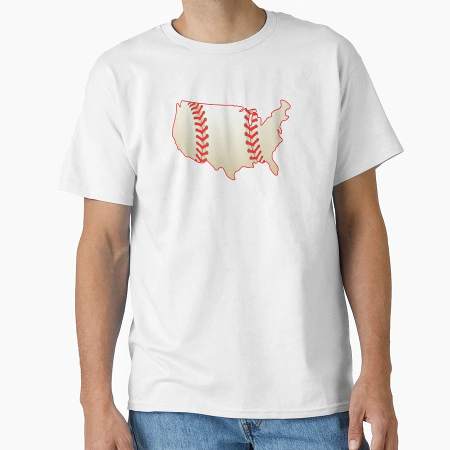 Usa Baseball T-Shirt - Trendy Graphic Men Women - T-Shirt, Sweatshirt, Hoodie